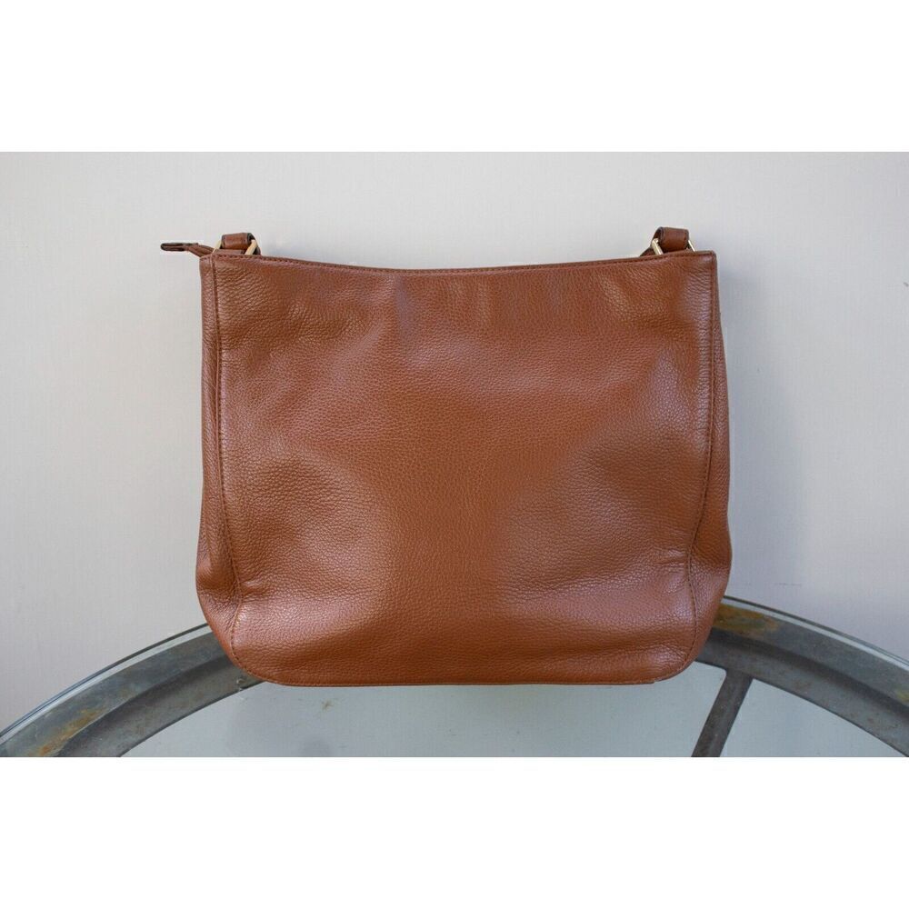 MICHAEL KORS Essex Pebble Leather Large Convertible Shoulder Bag Hobo Brown - Picture 4 of 16